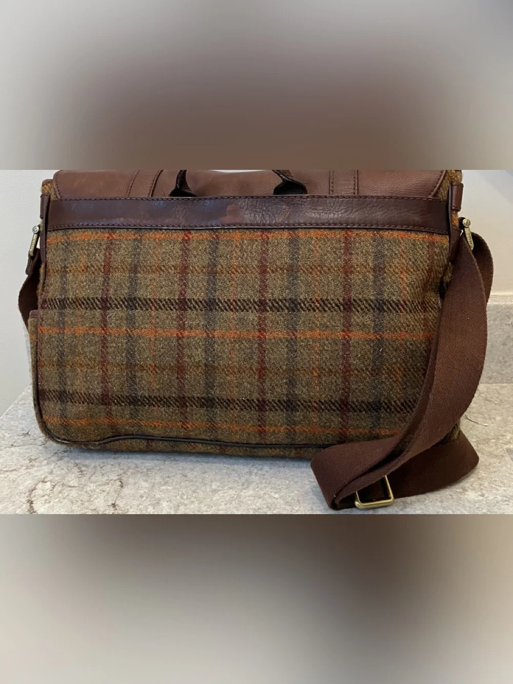 Fossil Men's Estate Harrison Tweed EW Messenger Bag